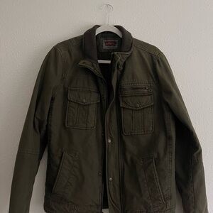 Levi's Men's Dark Green Military Jacket